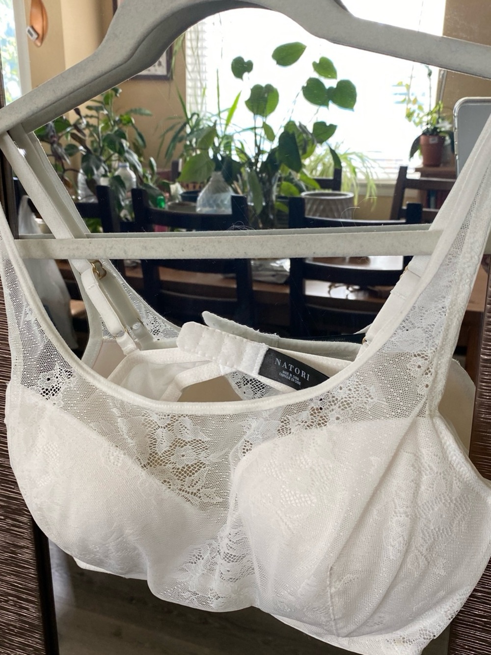 Natori White Lace Soft-Cup Bralette
